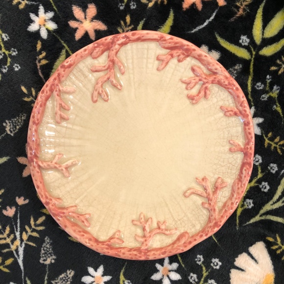 Fitz and Floyd "2 Oceana porcelain saucers for mugs/cups" - Picture 3 of 6